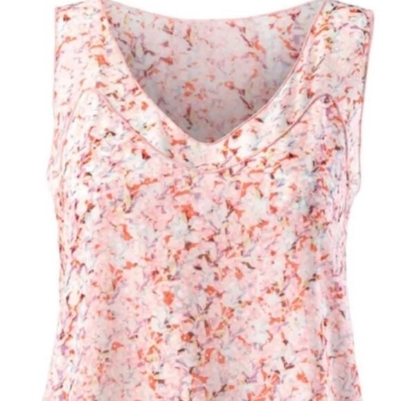 CAbi "Bella" Floral Print Sleeveless Chiffon Blouse - Picture 6 of 16